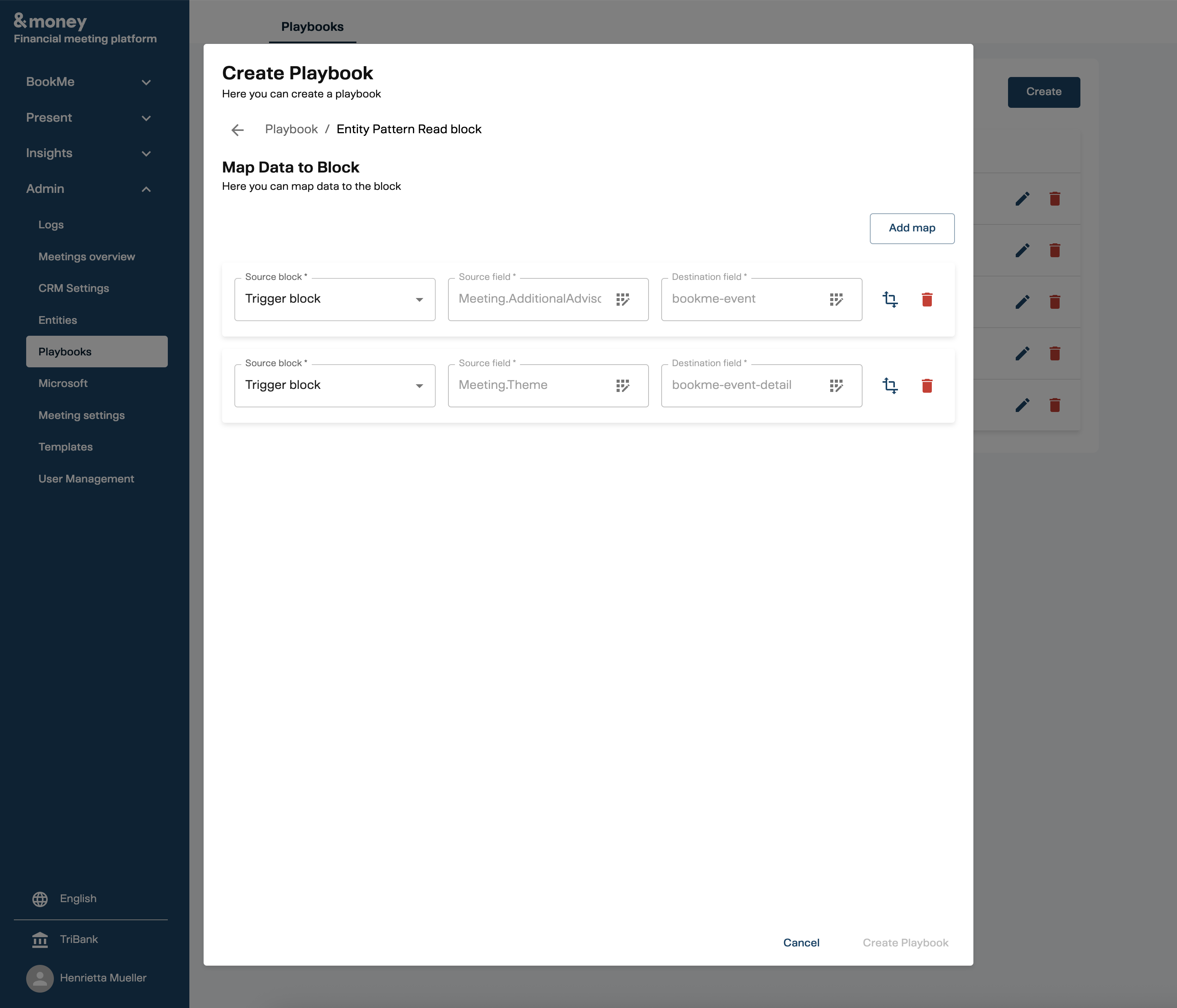 Playbook with Multiple input relations