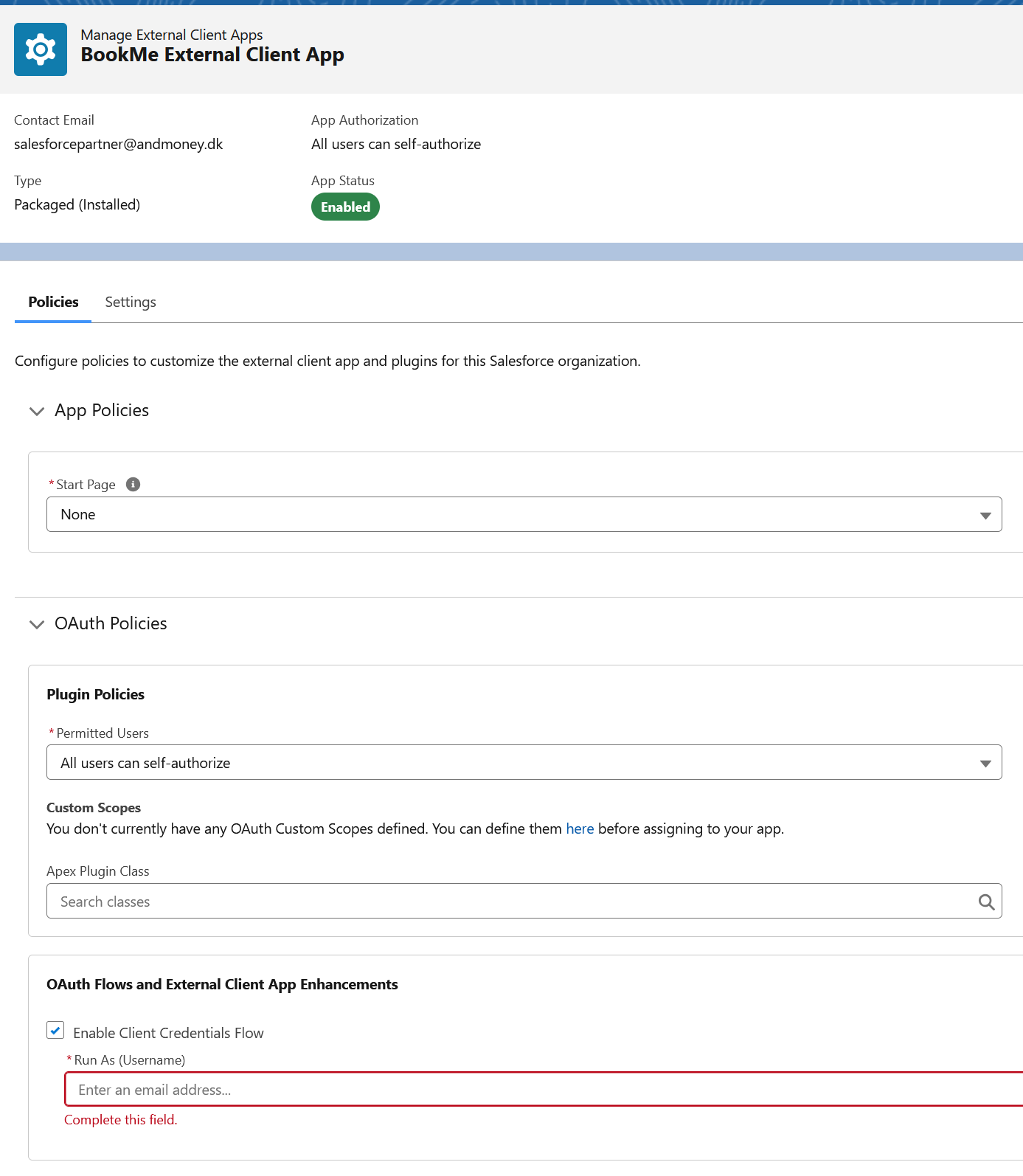 External Client App