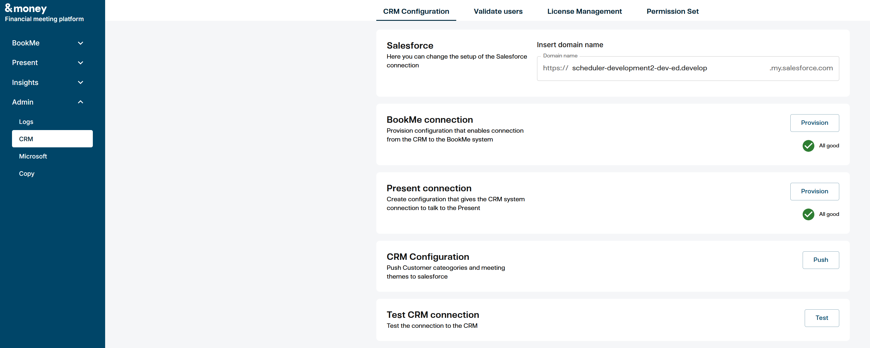 CRM Configuration