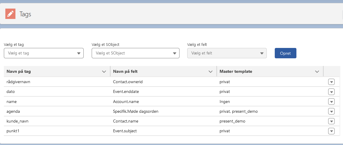 Tag Mapping Overview